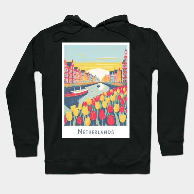 Netherlands Tulip Charm Hoodie by POD24